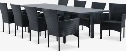 VATTRUP + AIDTMesa VATTRUP L172/276 + 4 sillas AIDT negro