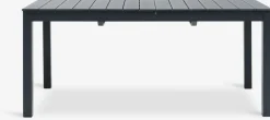 VATTRUP + GAMMELBYMesa VATTRUP L172/276 negro + 4 sillas GAMMELBY gris