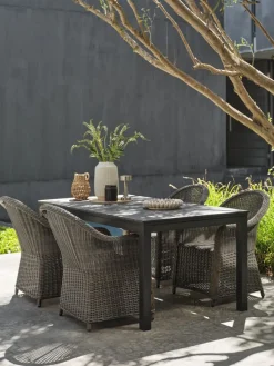 VATTRUPMesa de jardín VATTRUP A95xL172/276 negro
