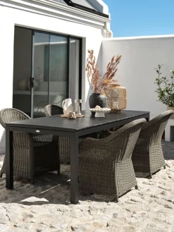 VATTRUPMesa de jardín VATTRUP A95xL206/321 negro