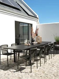 VATTRUPMesa de jardín VATTRUP A95xL206/321 negro