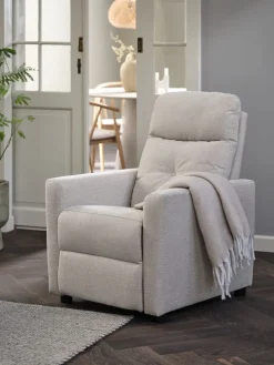 VEJLBYSillón reclinable VEJLBY tela arena claro