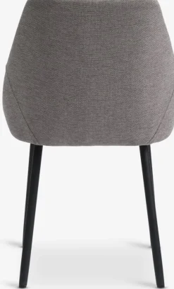 VELLEVSilla de comedor VELLEV tela arena/negro