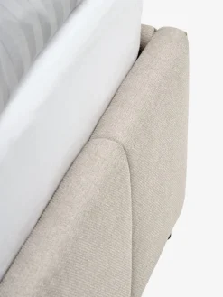 VEMMELEVEstructura de cama VEMMELEV con almacenaje 135x190 tela beis