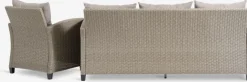 VENConjunto muebles jardín VEN 4 plazas chaise longue natural