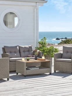 VENConjunto muebles jardín VEN 4 plazas natural