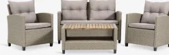 VENConjunto muebles jardín VEN 4 plazas natural