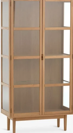 VESTERBYVitrina VESTERBY alta 2 puertas roble natural