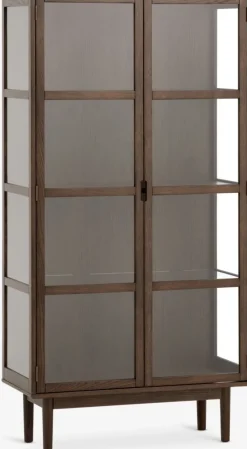 VESTERBYVitrina VESTERBY alta 2 puertas roble oscuro