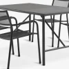 VIERLI + HEMSEDALMesa VIERLI L149 + 4 sillas HEMSEDAL negro