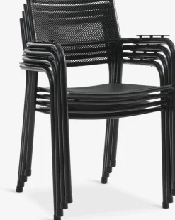 VIERLI + HEMSEDALMesa VIERLI L149 + 4 sillas HEMSEDAL negro
