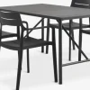 VIERLI + INGSTRUPMesa VIERLI L149 + 4 sillas INGSTRUP negro