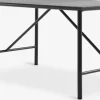 VIERLIMesa de jardín VIERLI A90xL149 negro