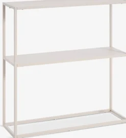 VIRUMMesa consola VIRUM 26x80 con estante beis