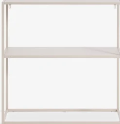 VIRUMMesa consola VIRUM 26x80 con estante beis