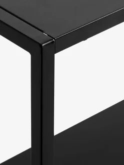 VIRUMMesa consola VIRUM 26x80 con estante negro