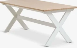 VISLINGEMesa de comedor VISLINGE 90x190 natural/blanco