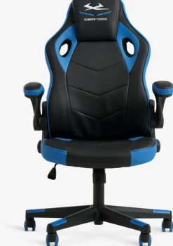 VOJENSSilla gaming VOJENS negro/polipiel azul/malla
