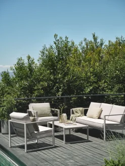 VONGEConjunto muebles jardín VONGE 5 plazas beis