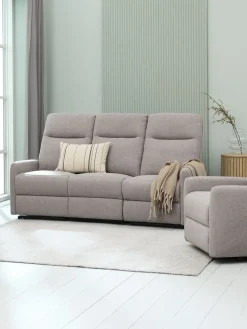 VONSILDSofá VONSILD 3 plazas reclinable eléctrico gris claro